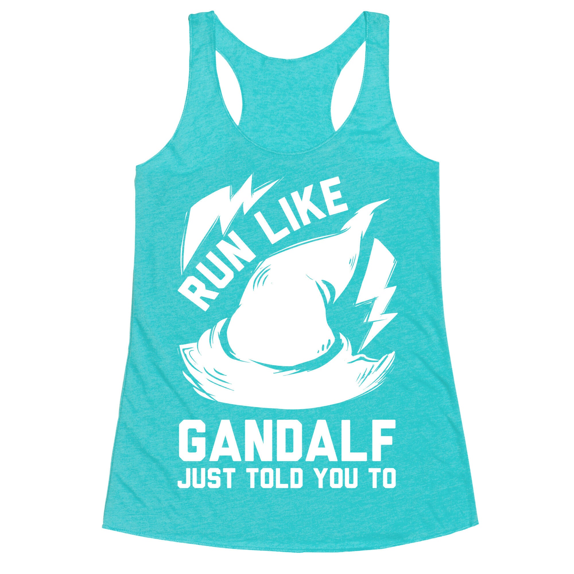 Run Like Gandalf Racerback Tank